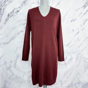 Vince | V-Neck Wool & Cashmere Blend Knit Dress | S